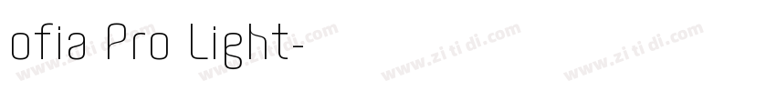 ofia Pro Light字体转换